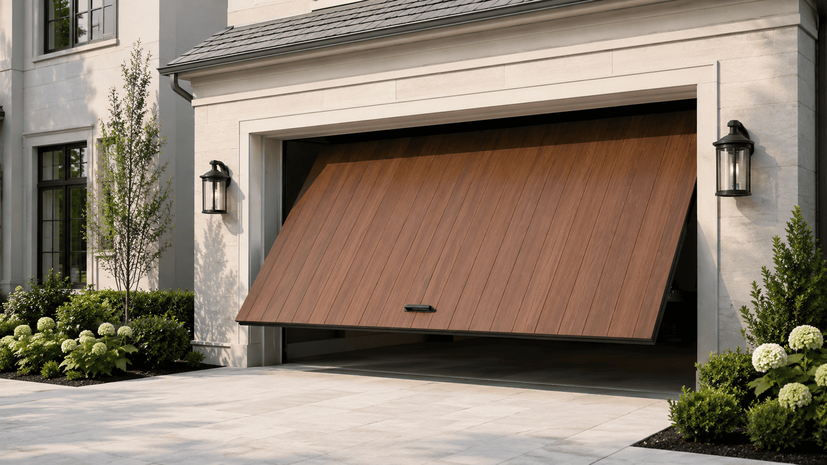 Garage door repair in progress — Sunshine